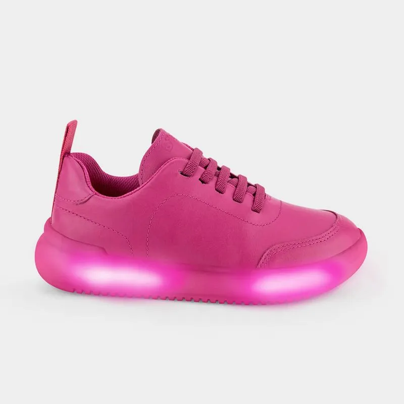 Tênis Infantil de Luz Bibi Boom Rosa 30