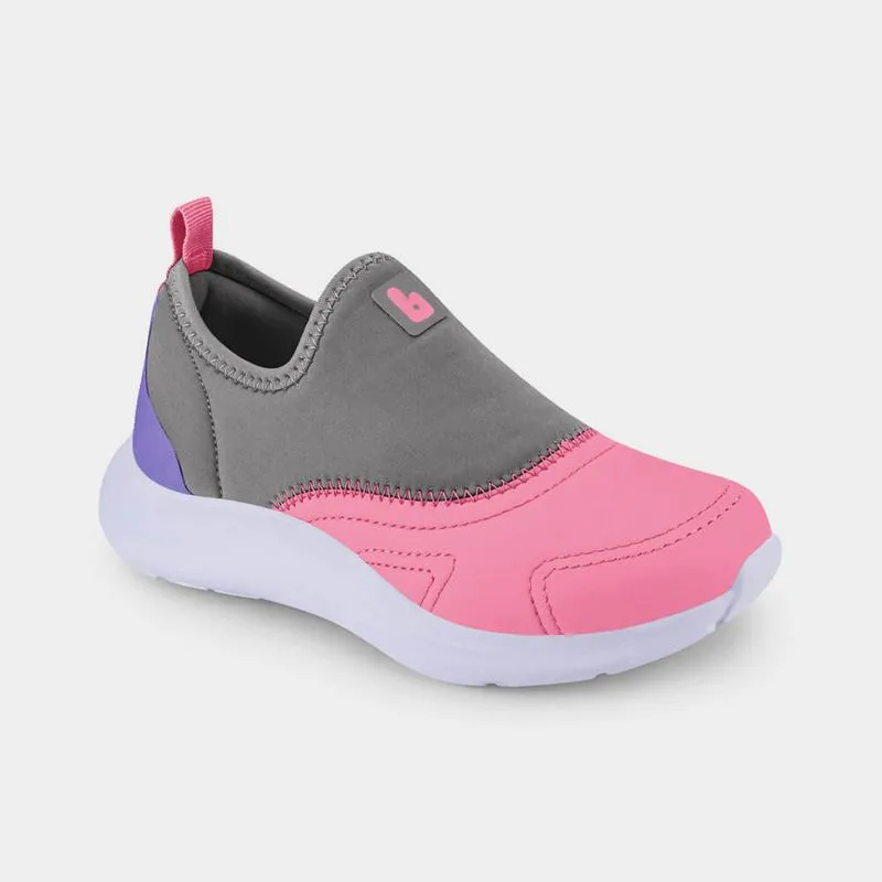 Tênis Infantil Bibi Action Rosa com Grafite 28