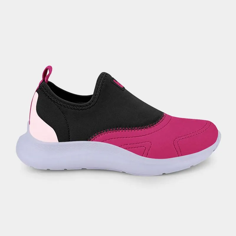 Tênis Infantil Bibi Action Preto com Rosa Pitaya 28