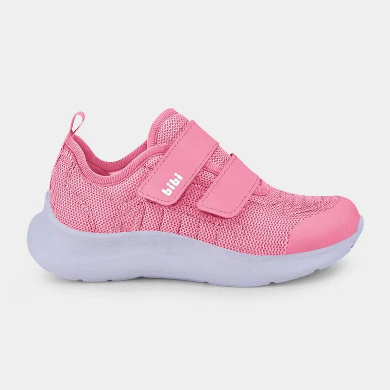 Tênis Infantil Bibi Action Rosa Flamingo com duas Tiras 25