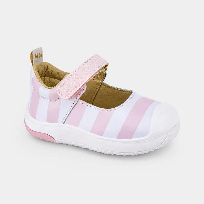 Tênis Infantil Bibi Prewalker Branco e Rosa com Abertura 1122268 22