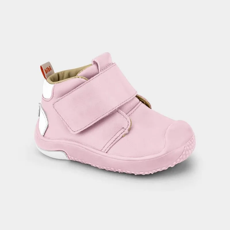 Abotinado Infantil Bibi Prewalker Rosa de Couro 1122261 21