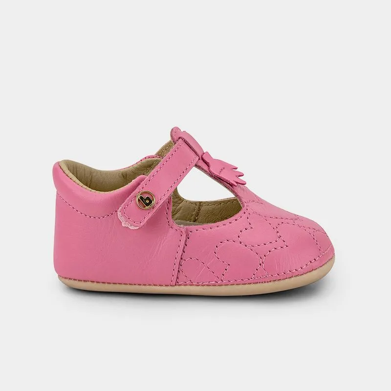 Sapatilha Infantil Bibi Afeto Joy II Rosa Flamingo com Tira 14/15