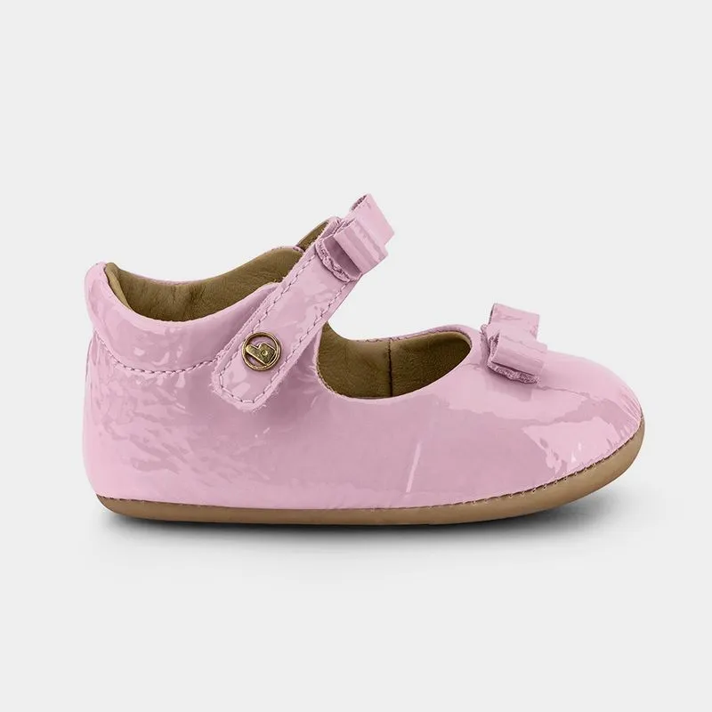 Sapatilha Infantil Bibi Afeto Joy II Rosa Sugar de Verniz com Laço 18