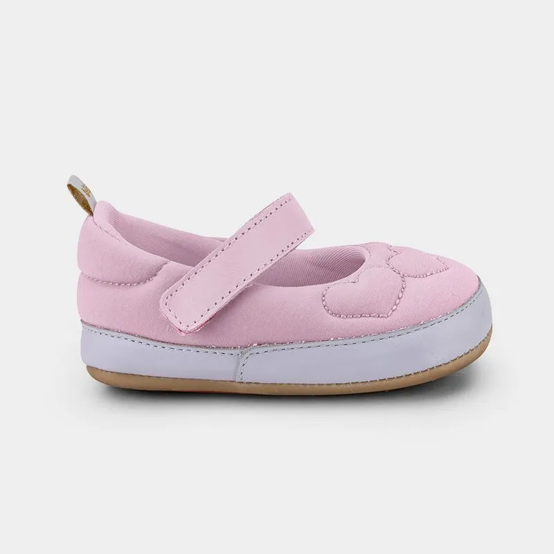 Sapatilha Infantil Bibi Afeto Joy II Rosa Sugar com Corações 19