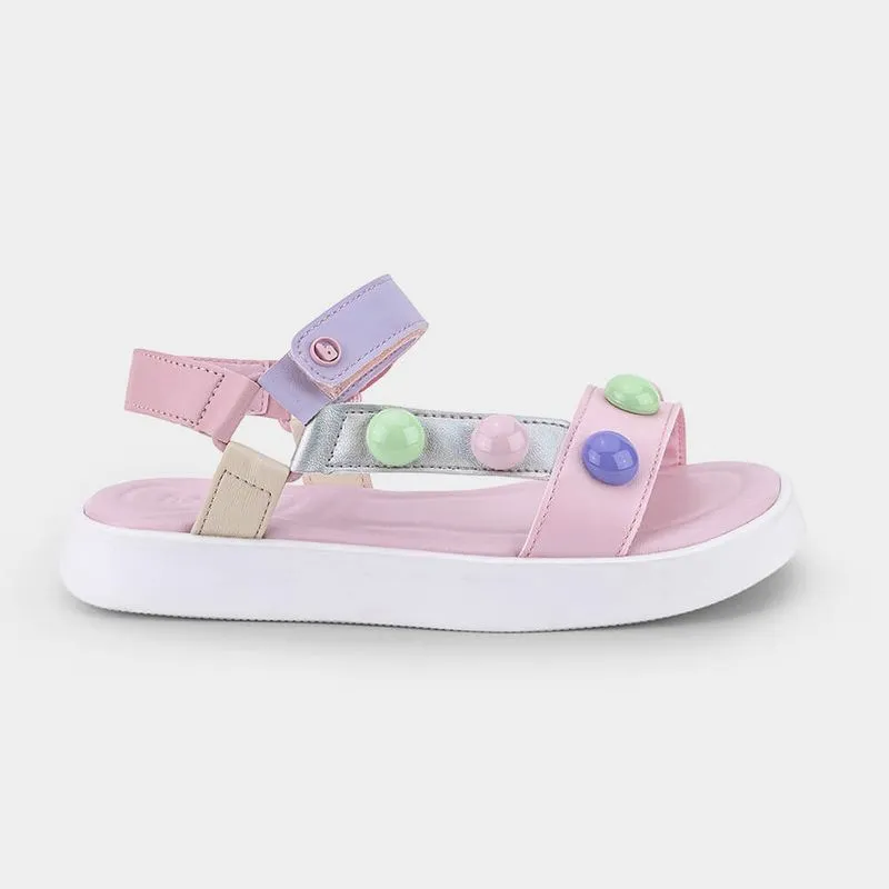 Sandália Infantil Bibi Plataforma Rosa Sugar 35