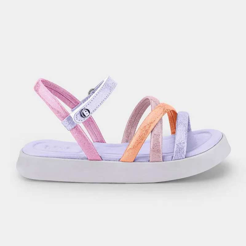 Sandália Infantil Bibi Plataforma Lilás Sugar 29