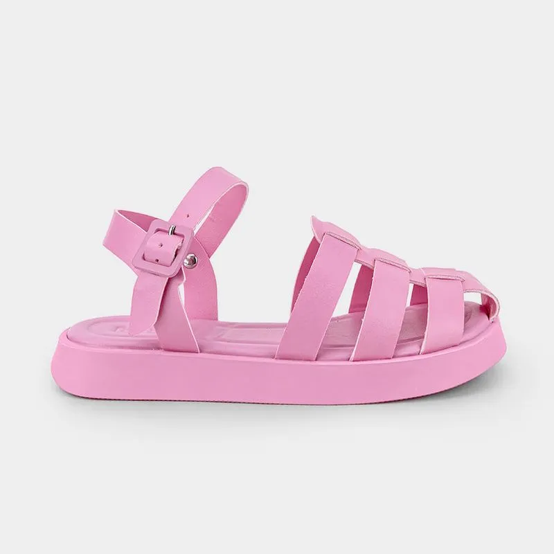 Sandália Infantil Bibi Plataforma Rosa Flamingo 28
