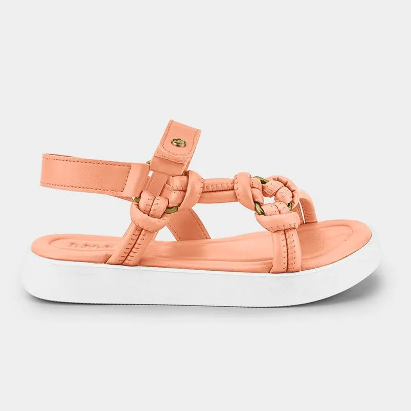 Sandália Infantil Bibi Plataforma Laranja 34