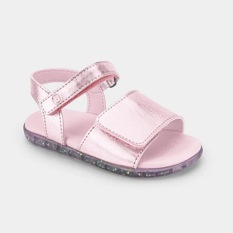 Sandália Infantil Bibi Baby Soft II Rosa Metalizado 1188093 24