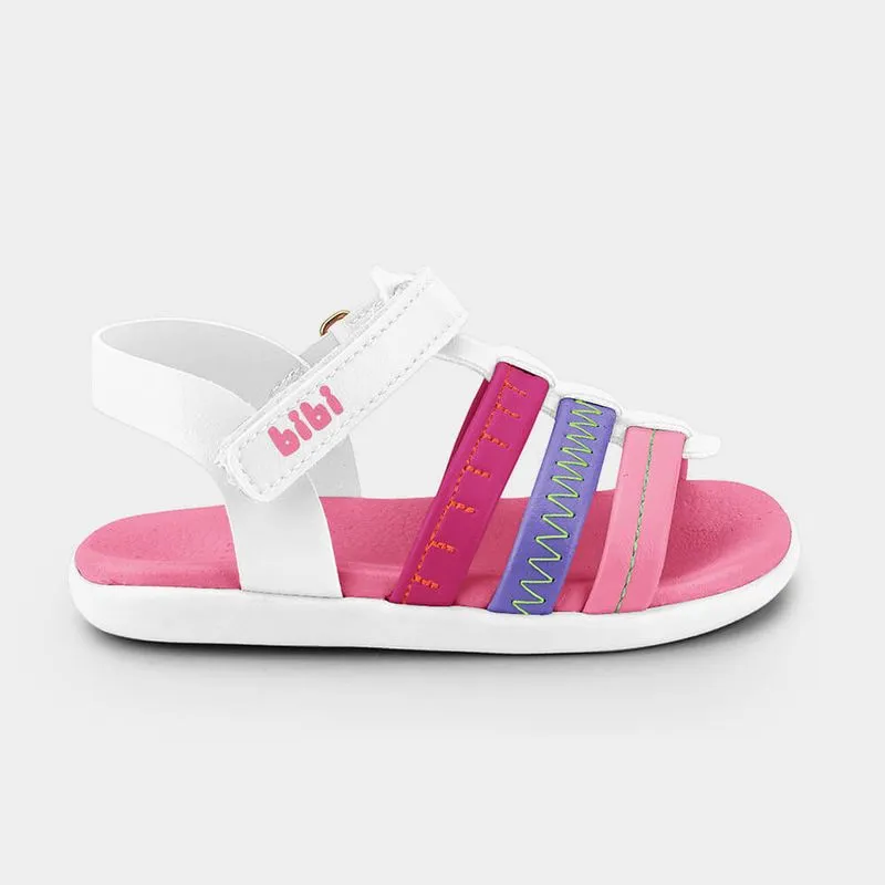 Sandália Infantil Bibi Baby Soft II Branco Colorido 1188102 25