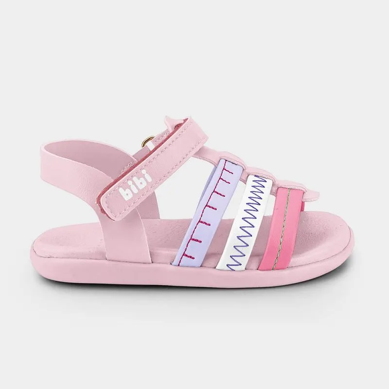 Sandália Infantil Bibi Baby Soft II Rosa Colorido 1188103 24