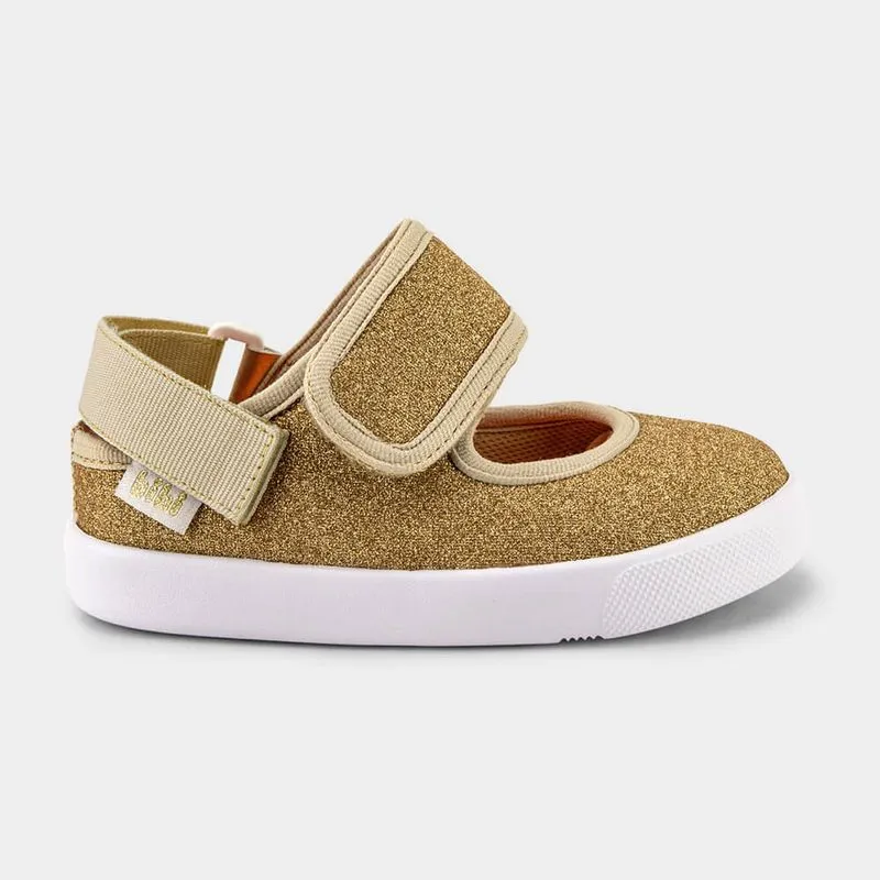 Tênis Infantil Bibi Agility Mini II Dourado com Gliter 25