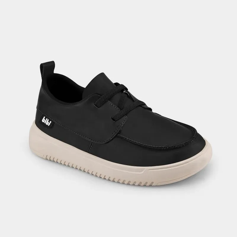 Tênis Infantil Casual Bibi New Way Preto de Couro 1192073 36