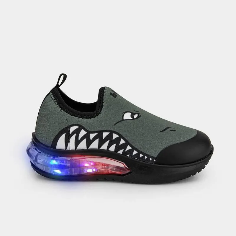 Tênis Infantil de Luz Bibi Space Wave 3.0 Verde de Jacaré 20