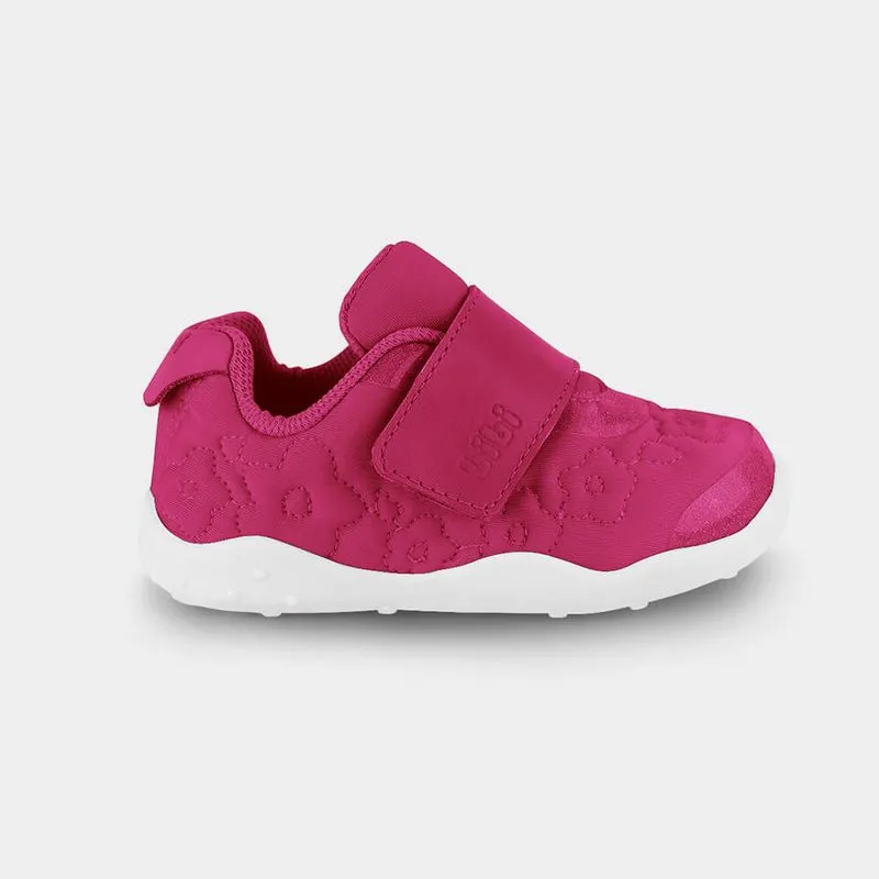 Tênis Infantil Bibi Fisioflex Originals Rosa com Florzinhas 18