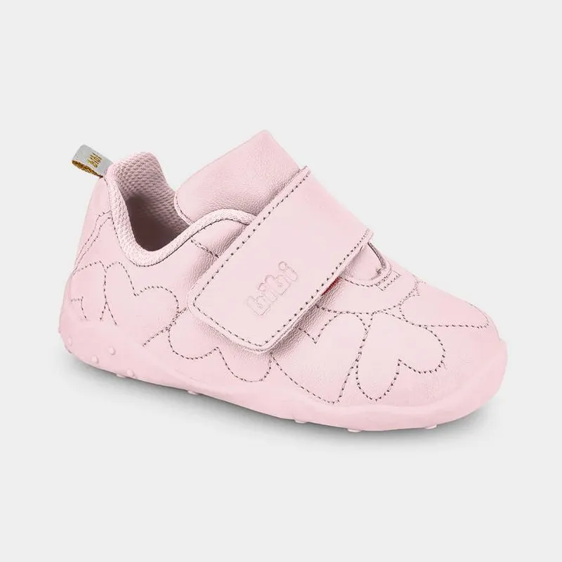 Tênis Infantil Bibi Fisioflex Originals Rosa com Corações 19
