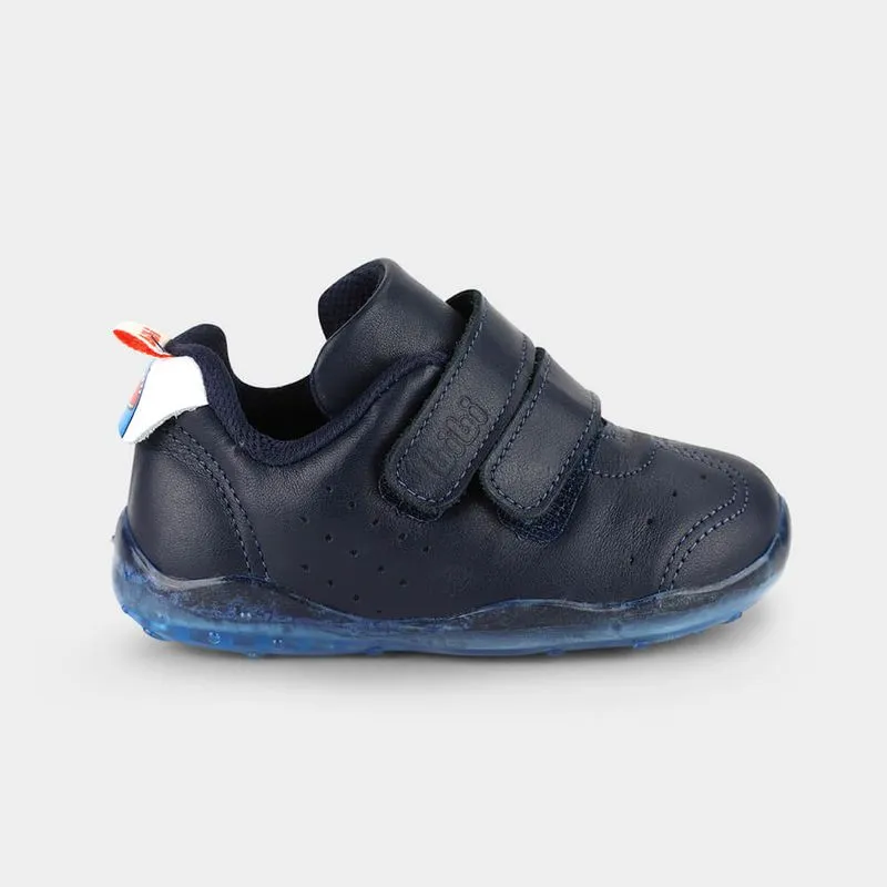 Tênis Infantil Bibi Fisioflex Originals Azul de Couro 19