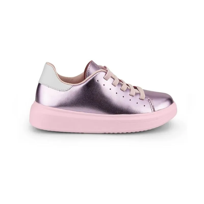 Tênis Infantil Bibi Glam Rosa Metalizado 33