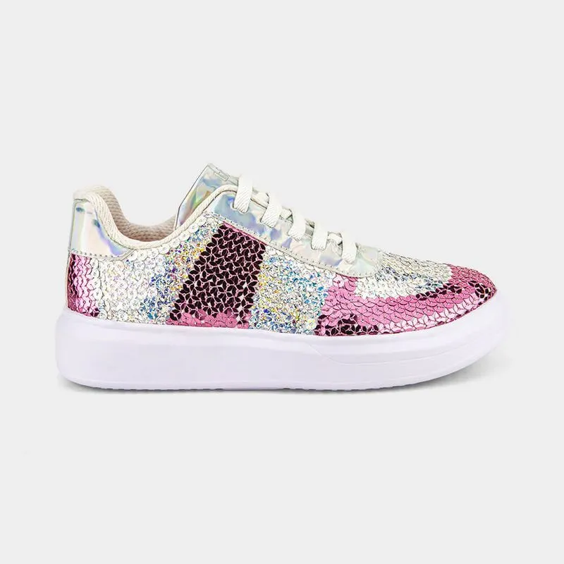 Tênis Infantil Bibi Glam Branco Com Rosa 32