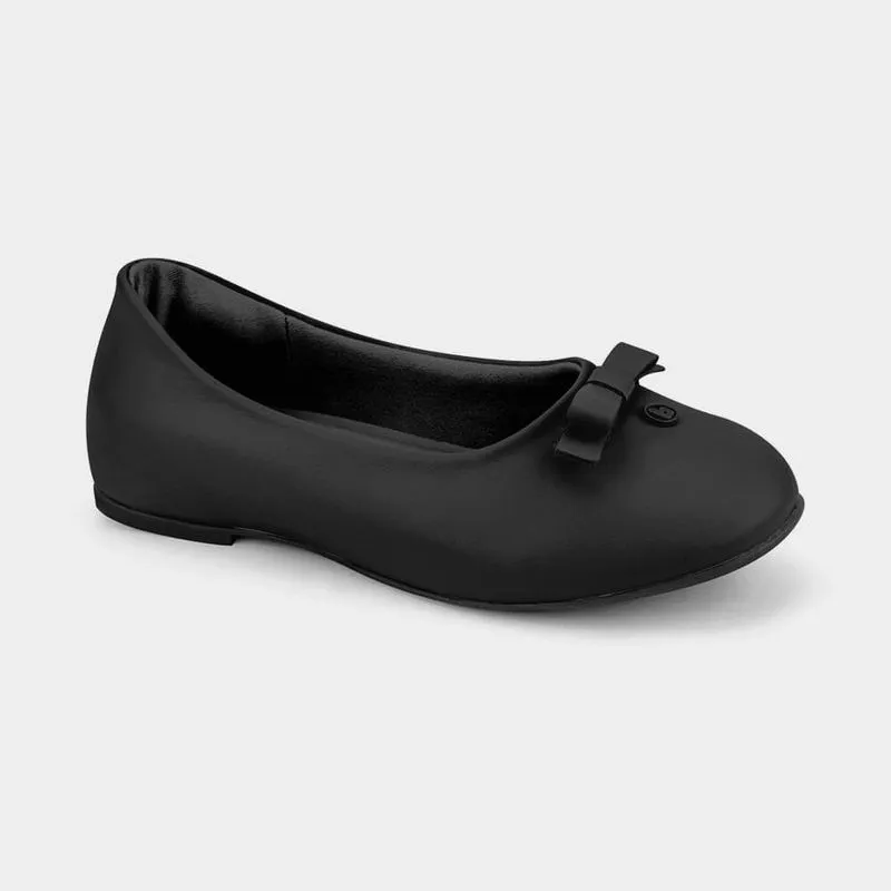Sapatilha Infantil Bibi Ballerina Kids Preta com Laço 30