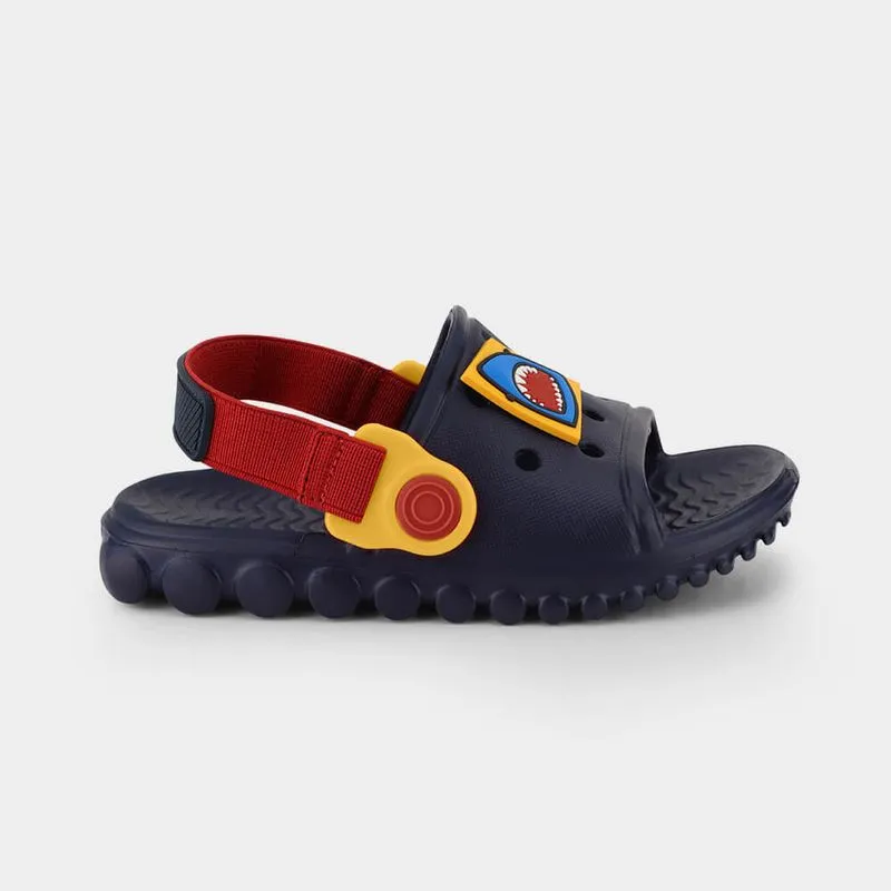 Chinelo Infantil Bibi Sun Slide Azul de Tubarão 31/32