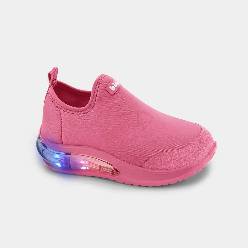 Tênis Infantil de Luz Bibi Space Wave 3.0 Rosa Flamingo 25