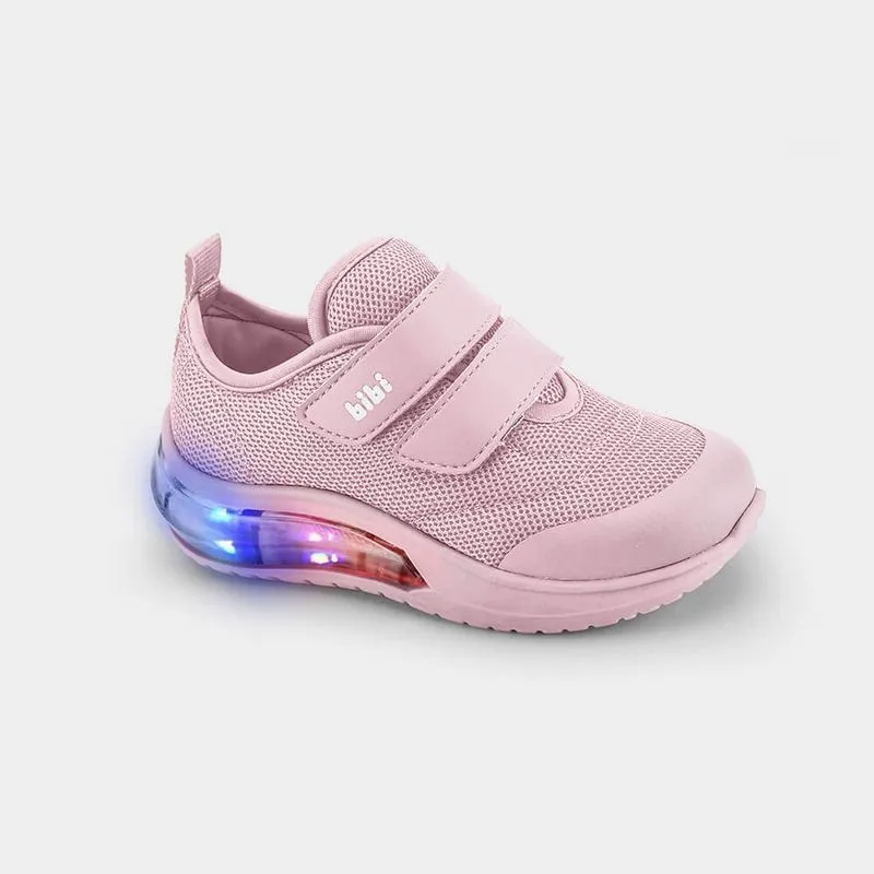 Tênis Infantil de Luz Bibi Space Wave 3.0 Rosa Sugar 30