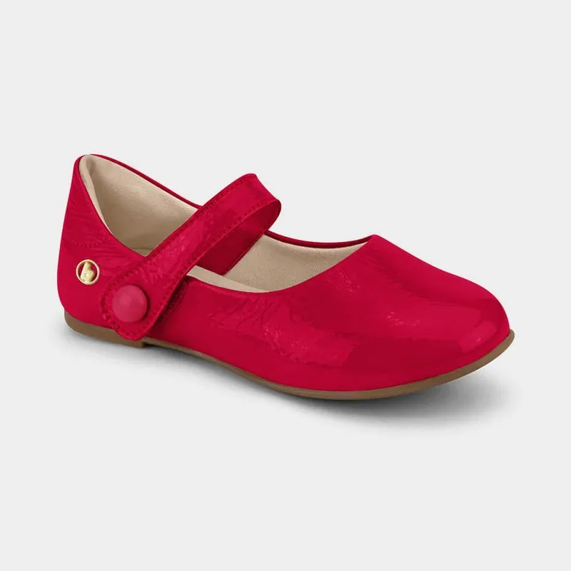 Sapatilha Infantil Bibi Ballerina Kids Vermelha de Verniz 32