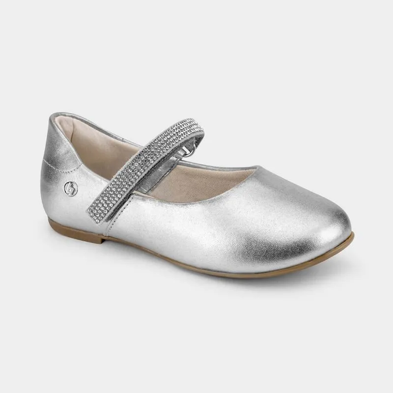 Sapatilha Infantil Bibi Ballerina Kids Prata 30