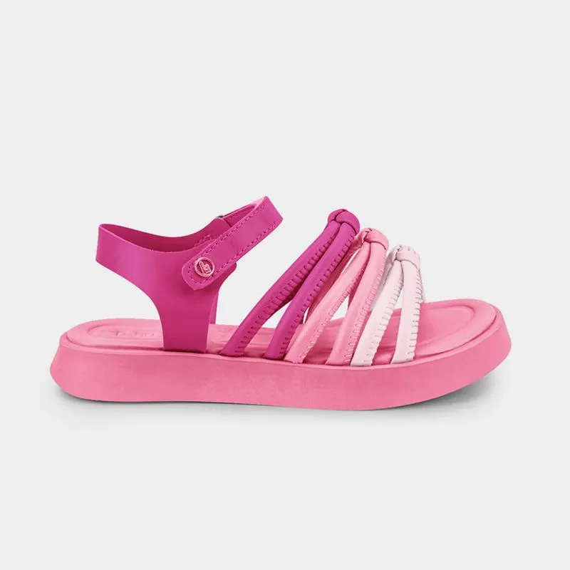 Sandália Infantil Bibi Plataforma Rosa 30