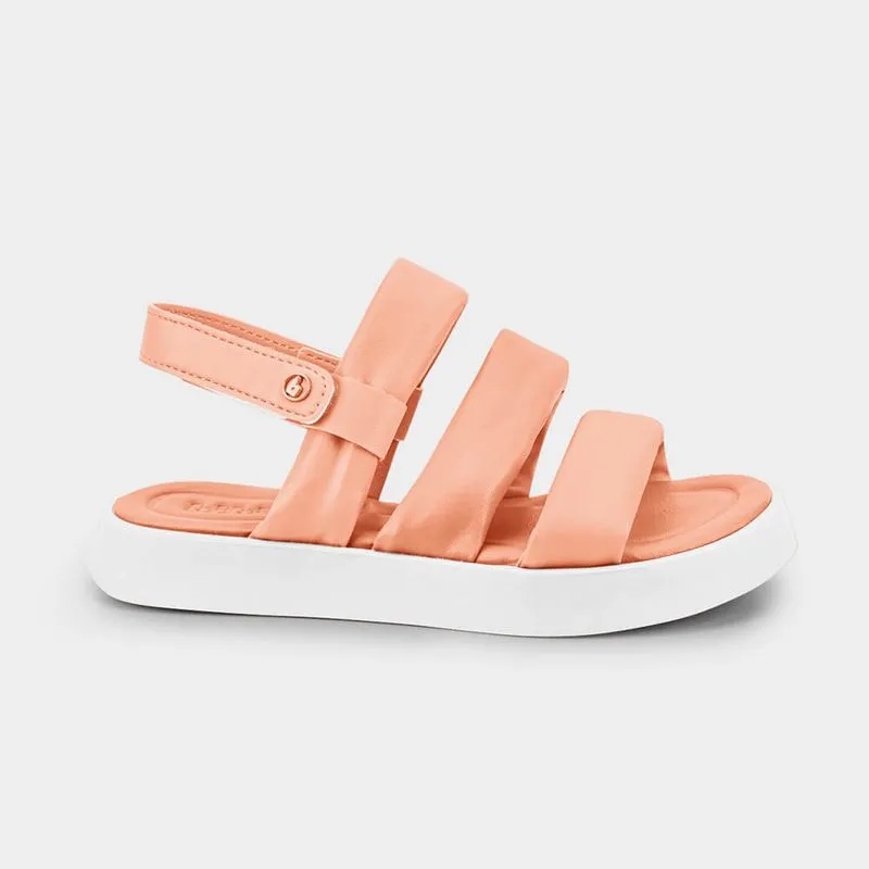 Sandália Infantil Bibi Plataforma Laranja 34