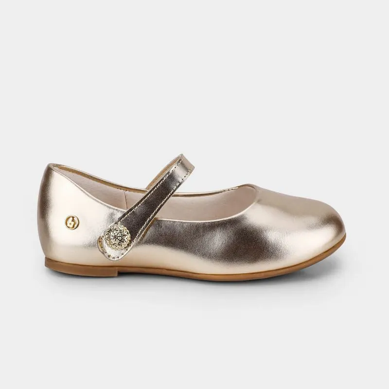 Sapatilha Infantil Bibi Ballerina Mini Dourada 26