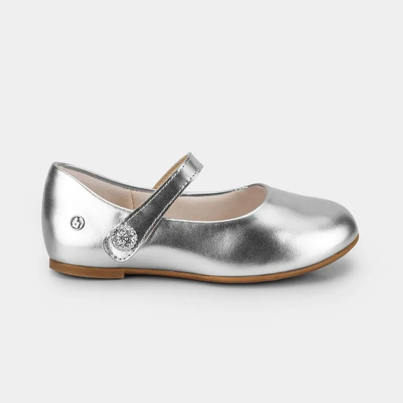 Sapatilha Infantil Bibi Ballerina Mini Prata de Tira 25