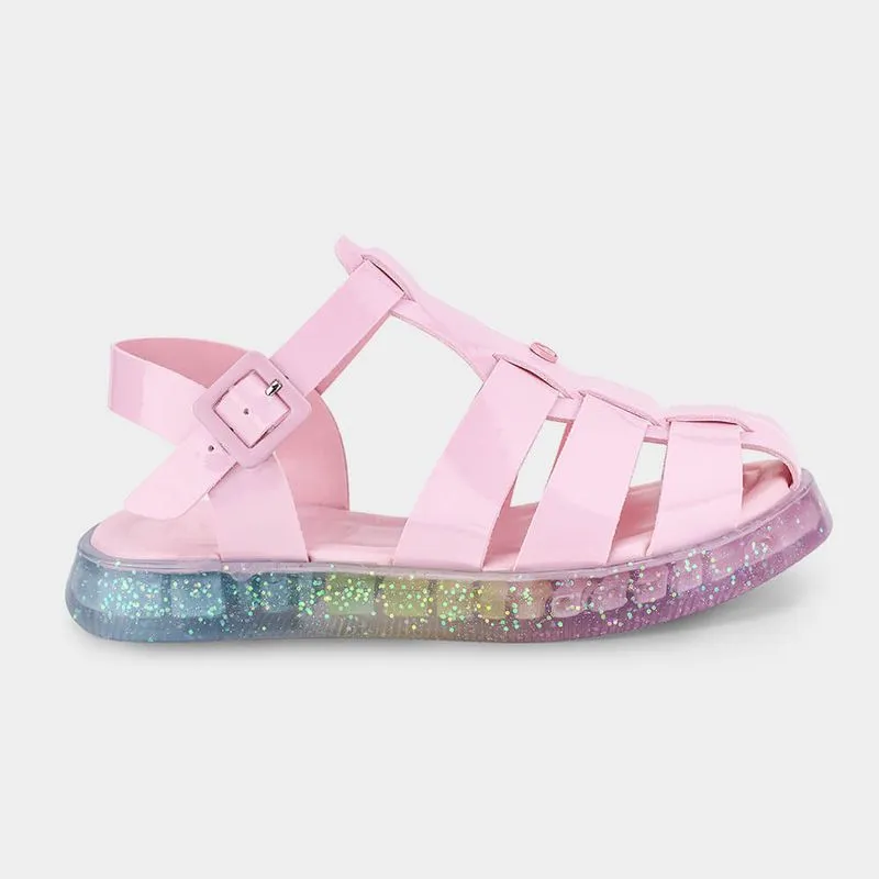 Sandália Infantil Bibi Plataforma Rosa Sugar 30