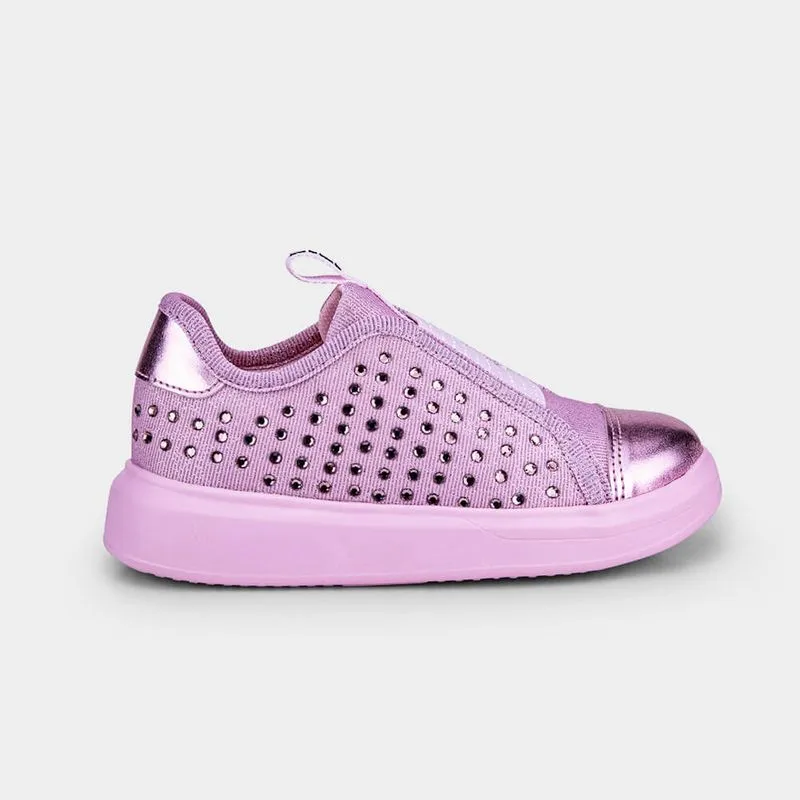 Tênis Infantil Bibi Glam Rosa com Brilho 29