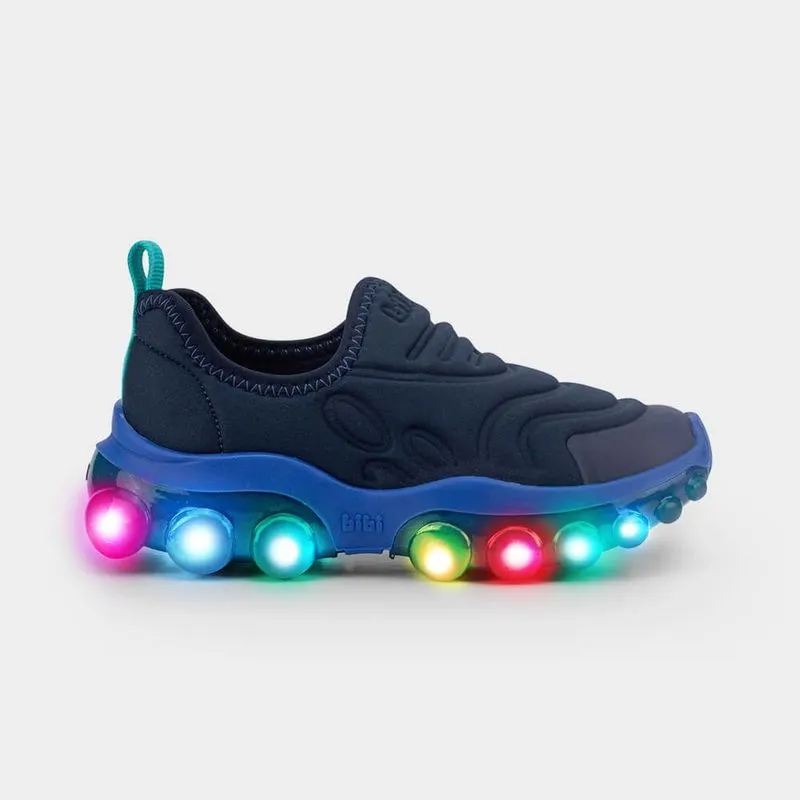 Tênis Infantil de Luz Bibi Roller Celebration 2.0 Azul Naval 22
