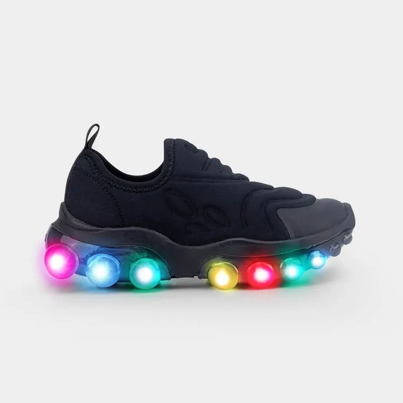 Tênis Infantil de Luz Bibi Roller Celebration 2.0 Preto 28