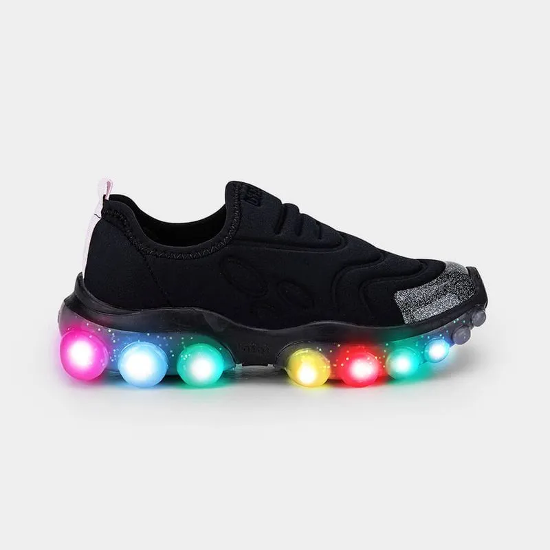 Tênis Infantil de Luz Bibi Roller Celebration 2.0 Preto e Sugar 23