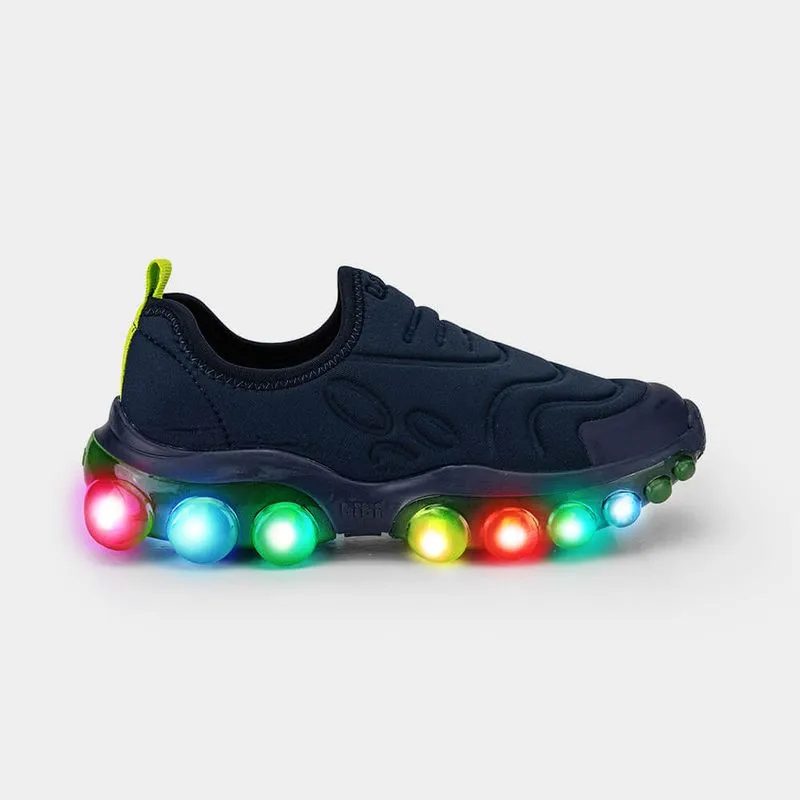 Tênis Infantil de Luz Bibi Roller Celebration 2.0 Azul Naval e Citrus 23