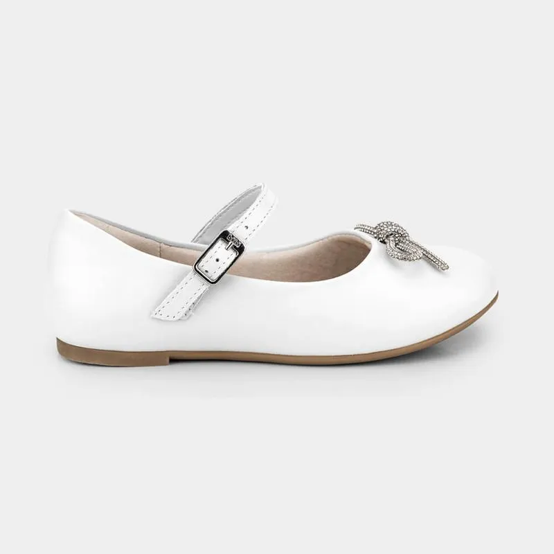 Sapatilha Infantil Bibi Ballerina Mini Branca com Laço 27