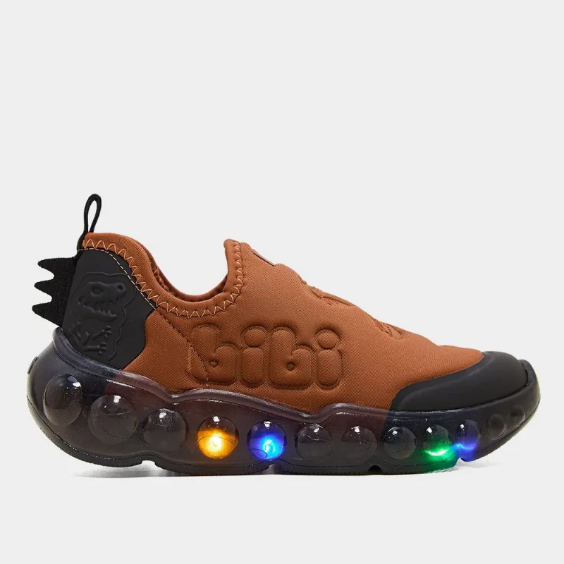 Tênis Infantil Bibi Led Menino - Masculino - Amarelo+Preto