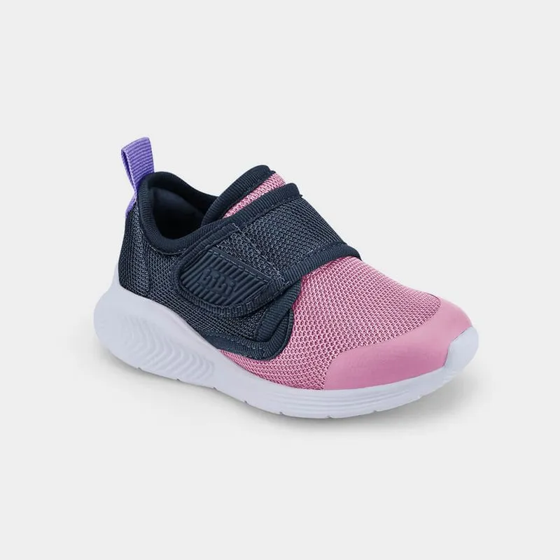 Tênis Infantil Bibi Fly Baby II Rosa e Azul com Tira 24