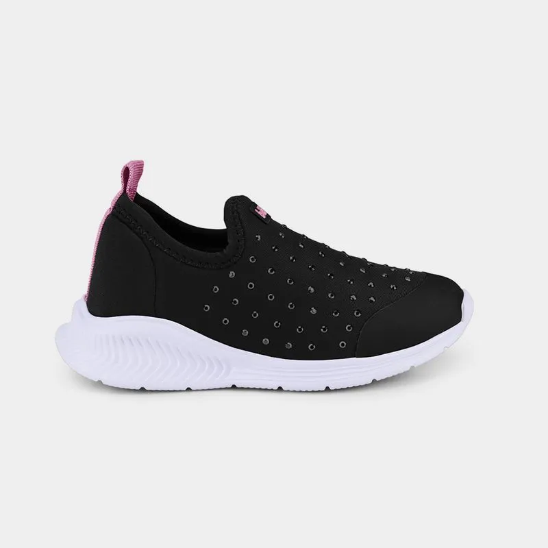 Tênis Infantil Bibi Fly Baby II Preto com Pedrinhas 24