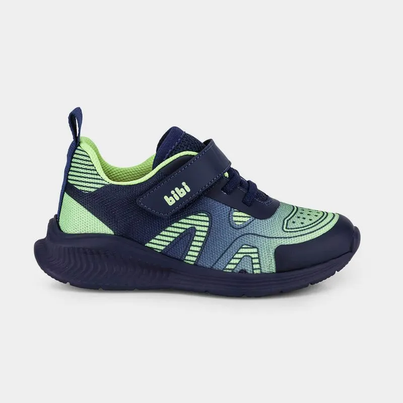 Tênis Infantil Bibi Fly Baby II Azul marinho com Verde 20