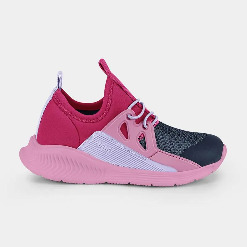 Tênis Infantil Bibi Fly Baby II Rosa com Azul 26