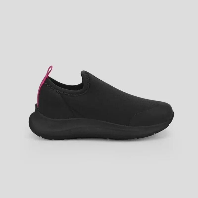Tênis Infantil Menina Bibi Action Tecido Preto/Pitaya/Rosa Matte 1167233