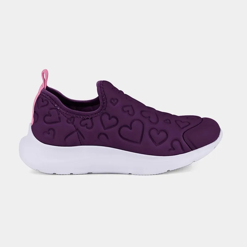 Tênis Infantil Bibi Action Roxo de Coração 35