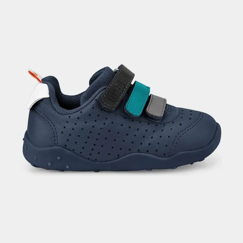 Tênis Infantil Bibi Fisioflex Originals Azul com Tira Colorida 20