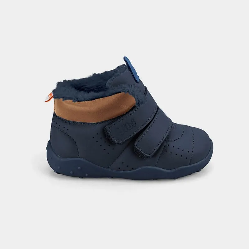 Abotinado Infantil Bibi Fisioflex Originals Azul com Pelinho 18